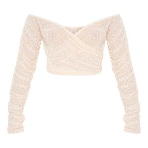 PrettyLittleThing Crop Mesh Top